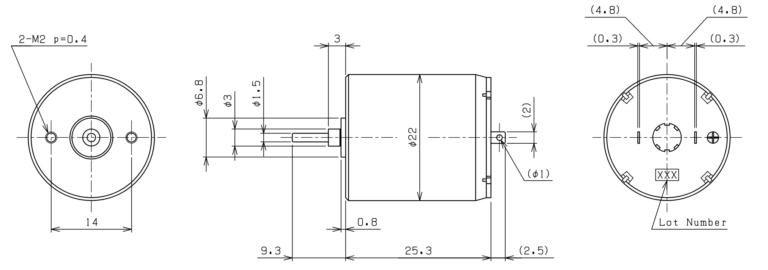 cit 22mm 25.3mm