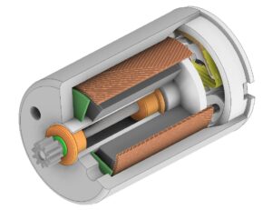 Coreless Motoren C.I. Takiron Coreless Motor C.I Takiron Schnittbild
