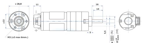 PS150 Zeichnung mit Encoder